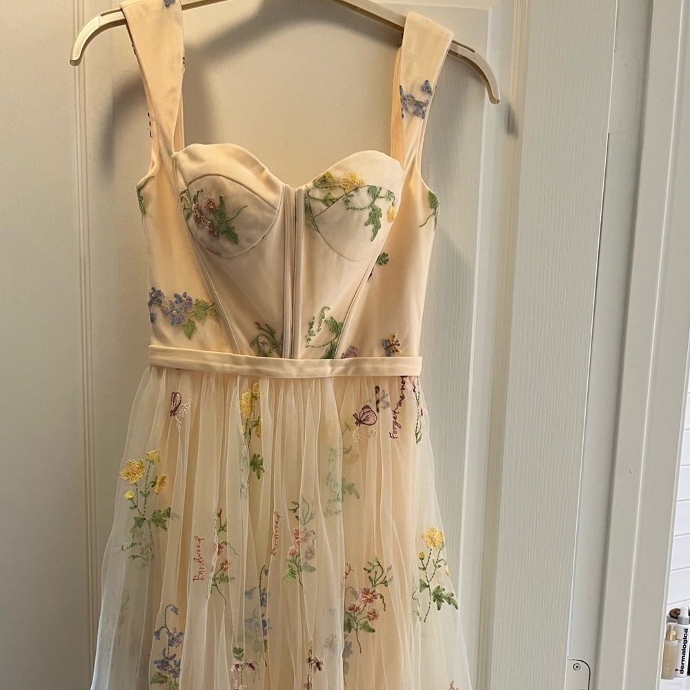 Hand-made Embroidered Floral Dress